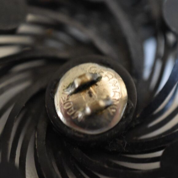 Vtg Roaring 20\'s Germany Spiral Design Adored With Colorful Rhinestone Hair Pins main image 5